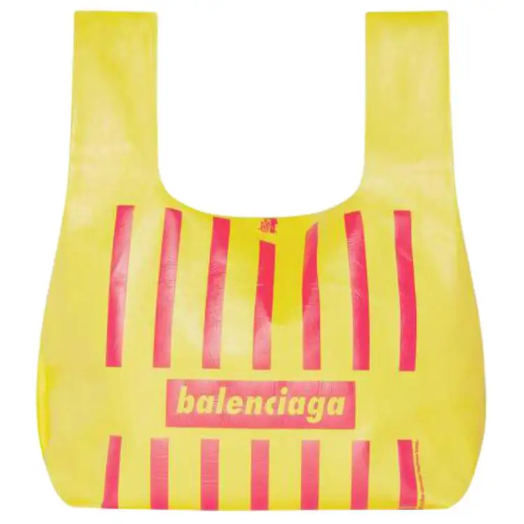 Balenciaga Calfskin Handbag Men's Yellow