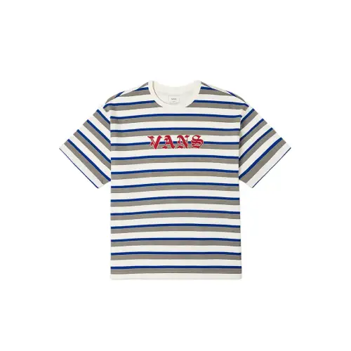 Vans SS25 T Shirt Unisex Ecru Stripes