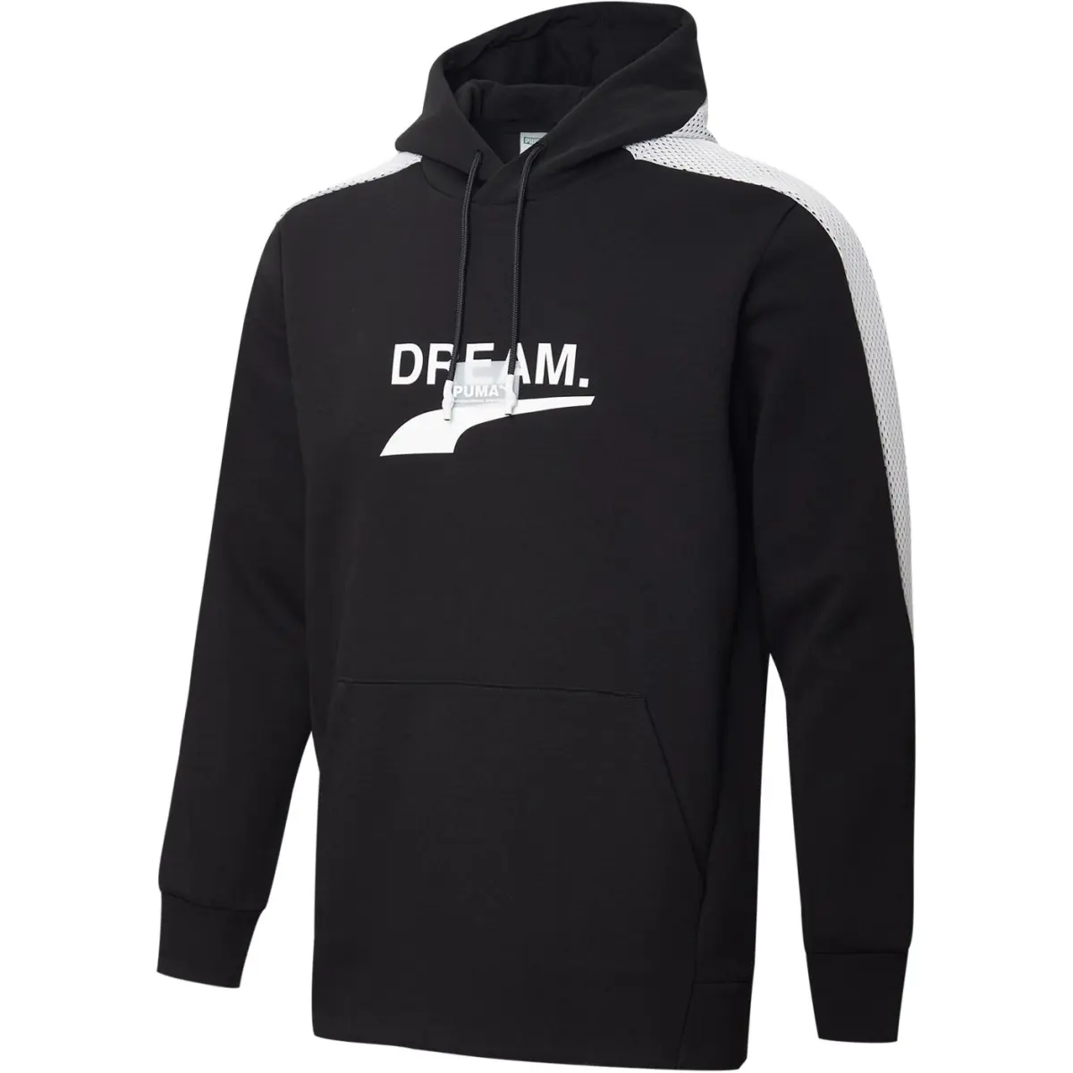 PUMA Sweatshirts Men's Black Hooded Moderate Straight Fit
