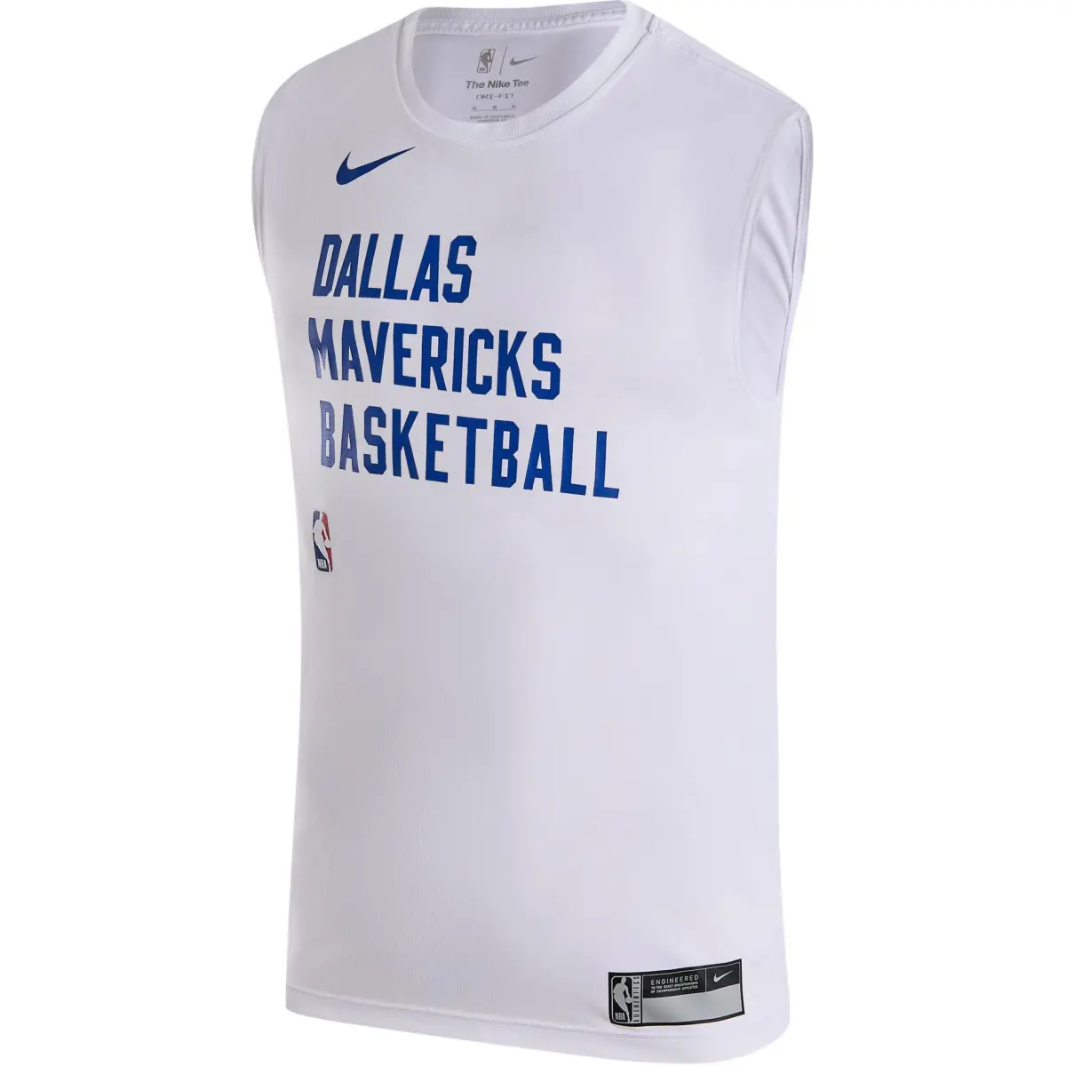 Nike T-Shirts Men's White Crew Neck Moderate Straight Fit