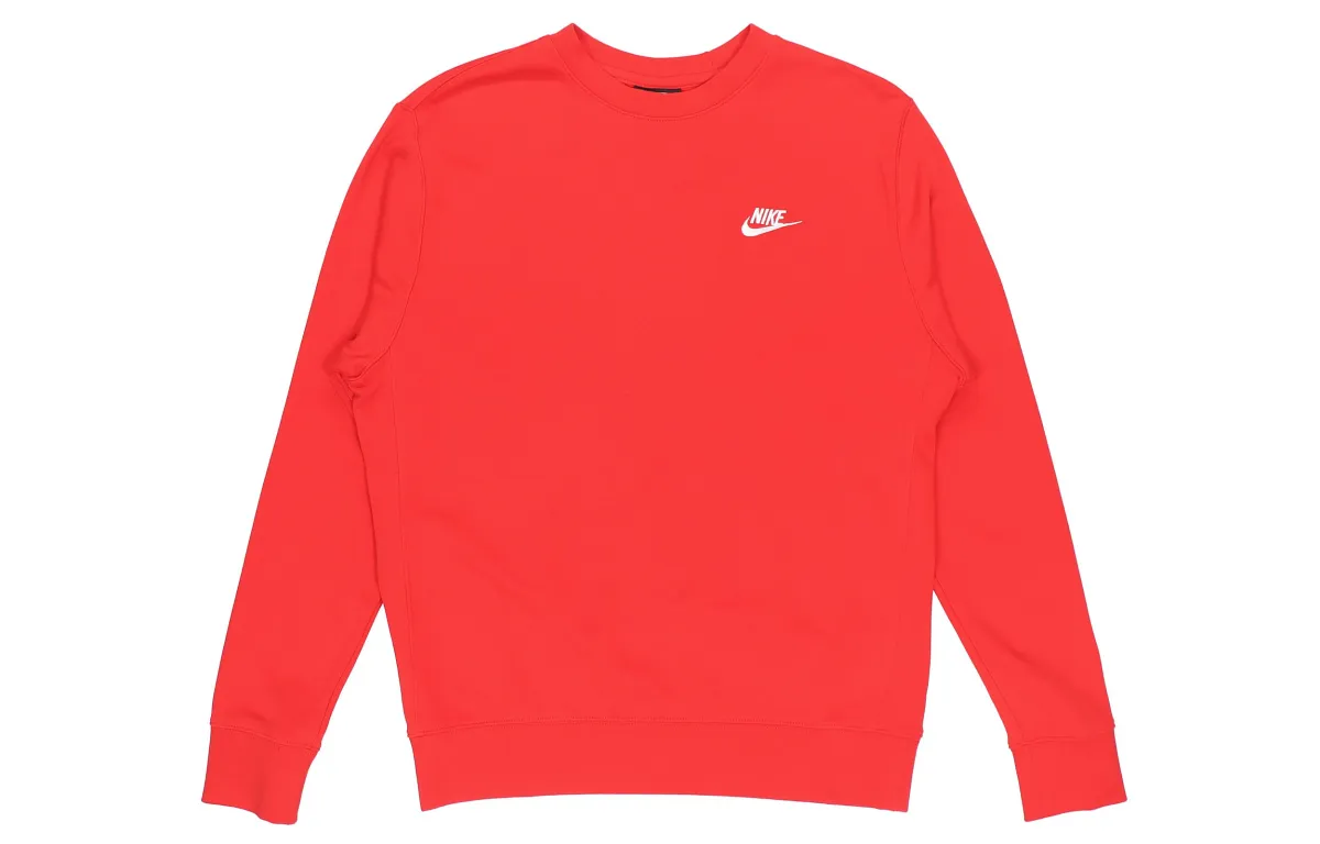 Nike Sweatshirts Men's University Red Crew Neck Moderate Regular