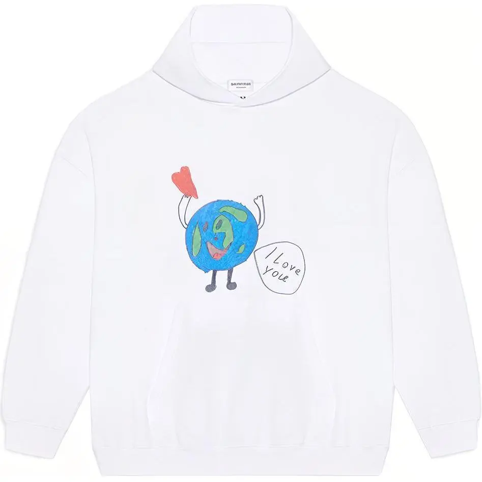 Balenciaga Earth Logo Hoodie