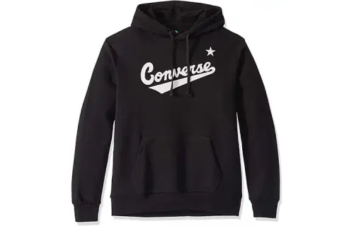 Converse Sweatshirts Men's Black Hooded Moderate Regular