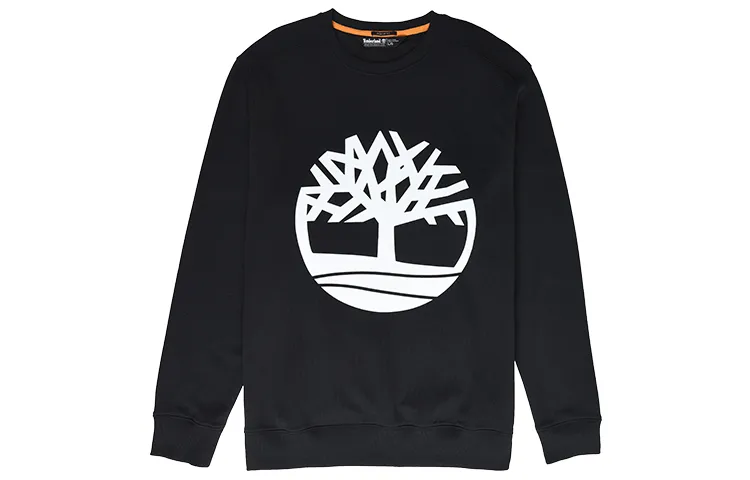 Timberland Sweatshirts Men's Black Crew Neck Moderate Regular