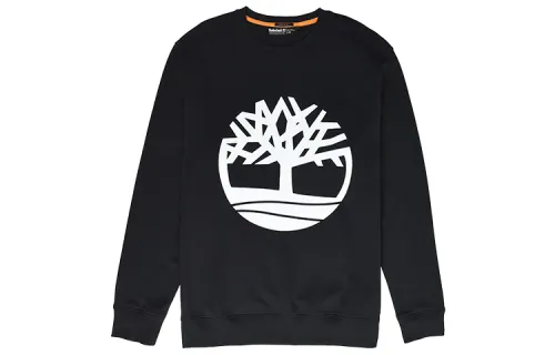 Timberland Sweatshirts Men's Black Crew Neck Moderate Regular