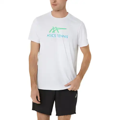 Asics T Shirt Men's Bright White X New Leaf