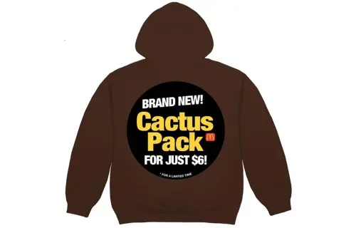 Travis Scott X McDonald's Cactus Pack Sticker Hoodie