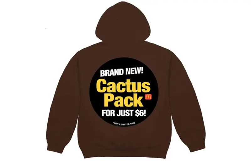 Travis Scott X McDonald's Cactus Pack Sticker Hoodie