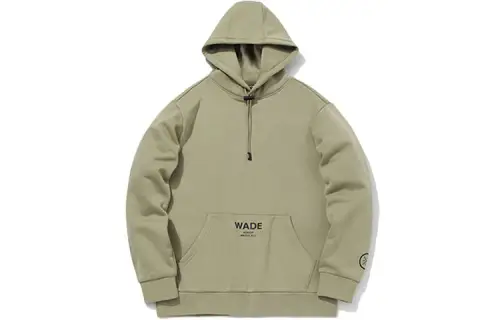 Li Ning Sweatshirts Men's Medium Khaki Hooded Thickened Regular