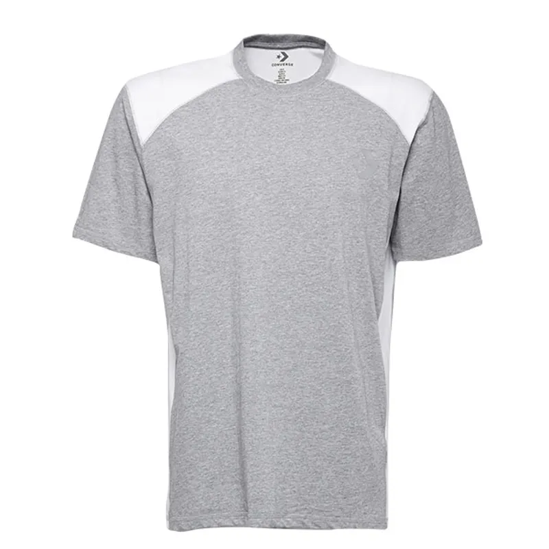 Converse T-Shirts Men's Gray Crew Neck Moderate Straight Fit