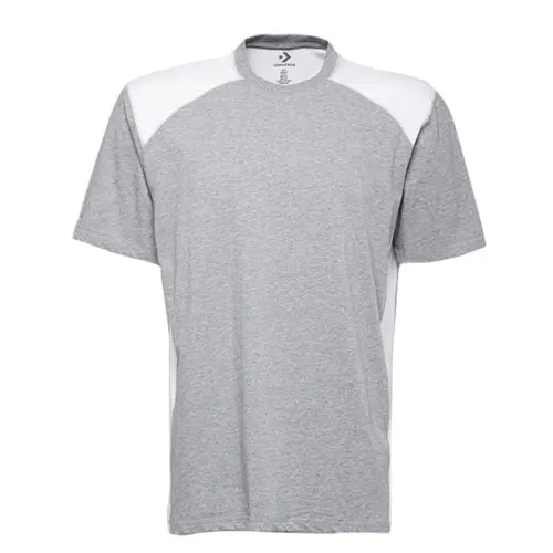 Converse T Shirts Men's Gray Crew Neck Moderate