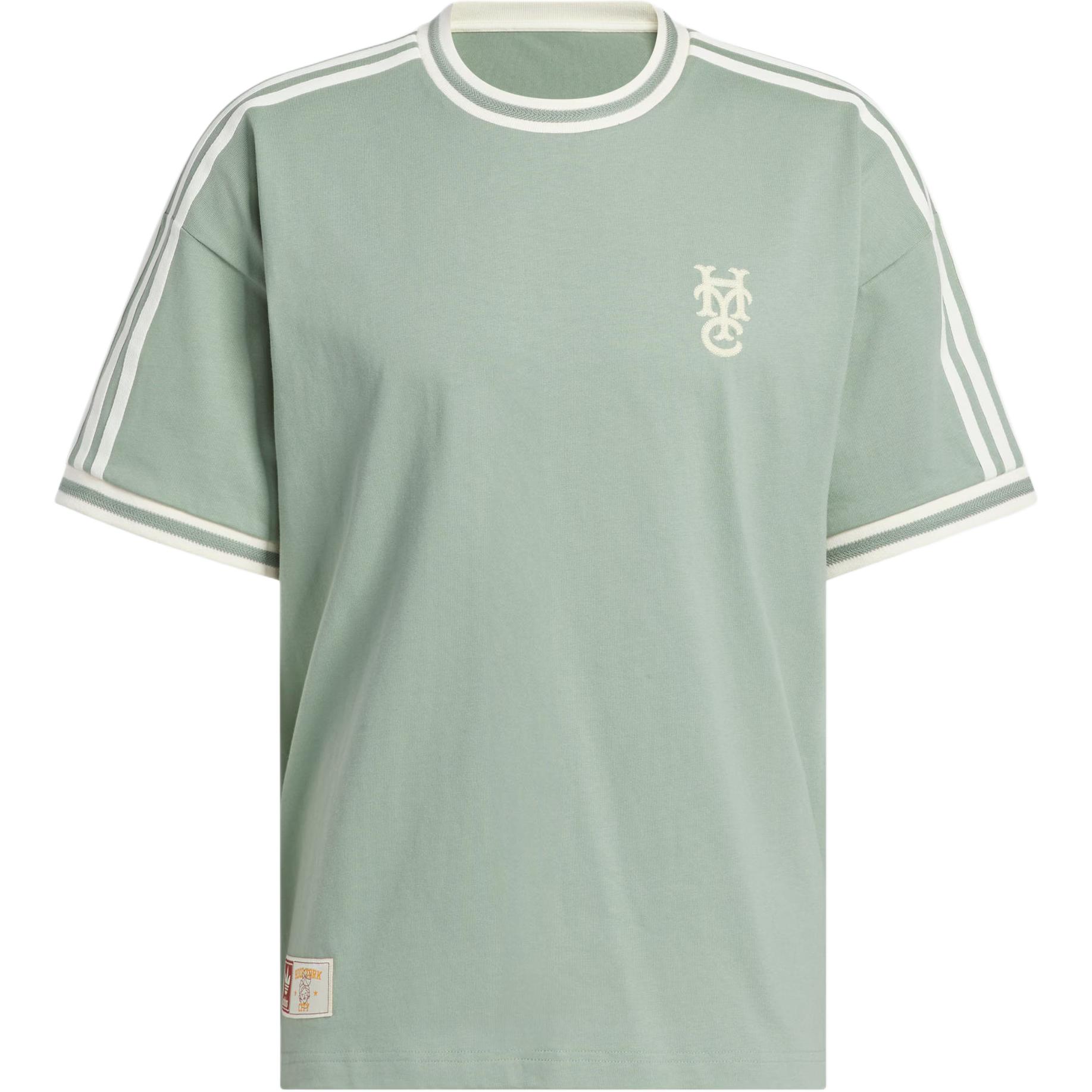 Футболка adidas originals x Hoop York City (серо-зеленая)