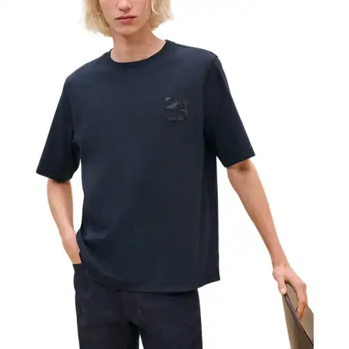 HERMES FW24 T Shirt Men's Marine Blue