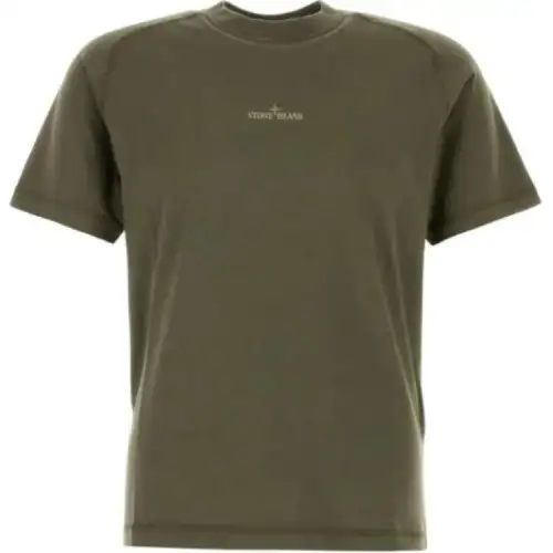 STONE ISLAND Logo Printed Short-Sleeved T-Shirt