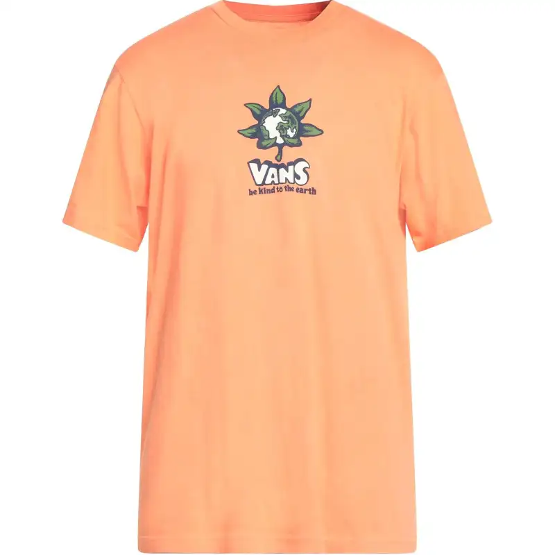 Vans T Shirts Men's Salmon Pink Crew Neck