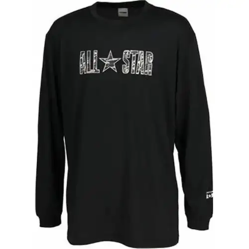 Converse T Shirts Unisex Black Crew Neck Moderate