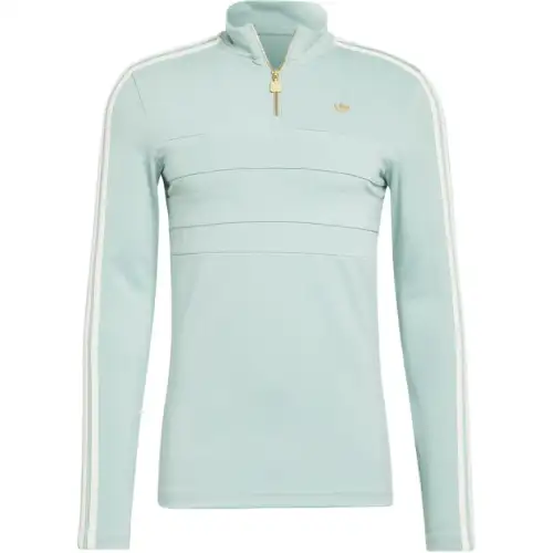 Adidas Originals Zip Detailed Long-Sleeved Sweatshirt