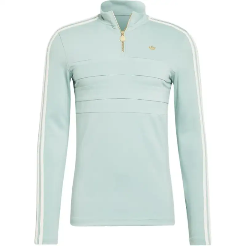 Adidas Originals Zip Detailed Long-Sleeved Sweatshirt