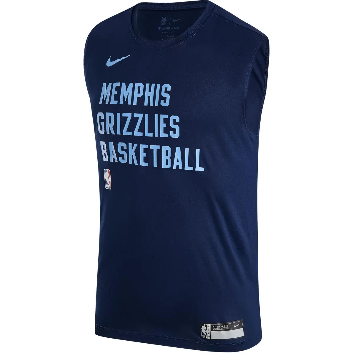 Nike T-Shirts Men's Dark Blue Crew Neck Moderate