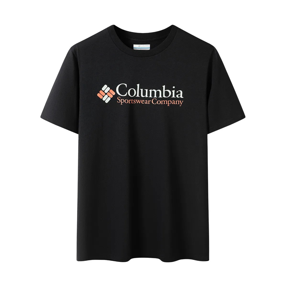 Columbia T-Shirts Unisex Black-001 Crew Neck