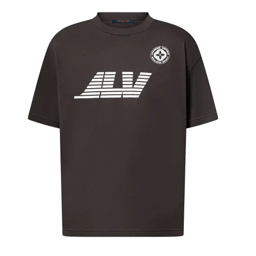 LOUIS VUITTON Washed Printed Cotton T-Shirt