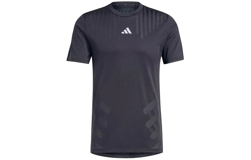 Adidas T-Shirts Men's Black Crew Neck Moderate