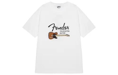 UNIQLO T Shirts Unisex White Crew Neck