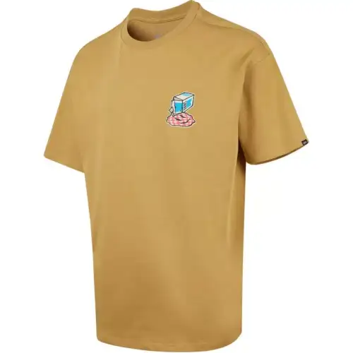 Vans T Shirts Men's Khaki Crew Neck Moderate