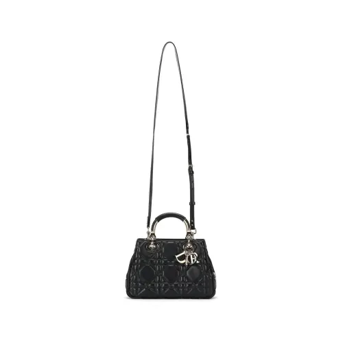 DIOR Calfskin Handbag Shoulder Bag, Crossbody Bag, Handbag Small Women's Black