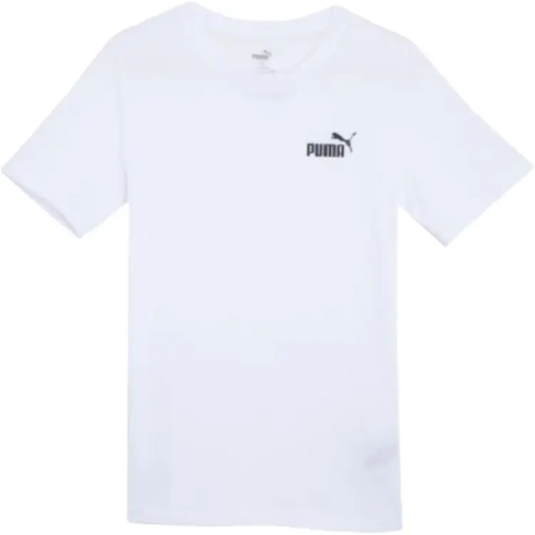 PUMA Ess Logo T Shirt Unisex White