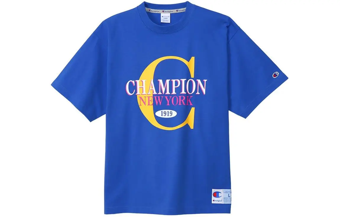 Champion T Shirt Unisex Royal Blue