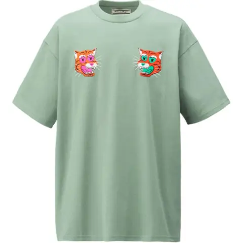 Onitsuka Tiger T Shirt Unisex Gray Green