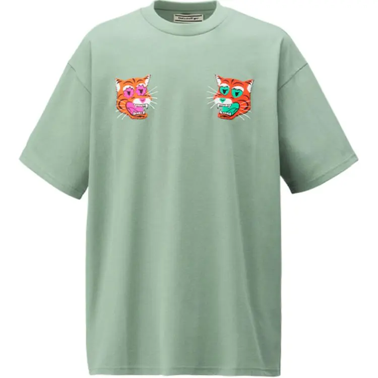 Onitsuka Tiger T Shirt Unisex Gray Green