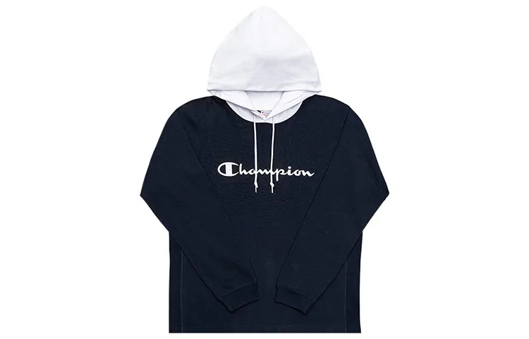 Champion Sweatshirt Japan Version Unisex Navy Blue