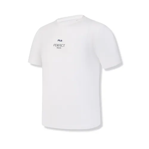 FILA T Shirts Men's Jade White Crew Neck