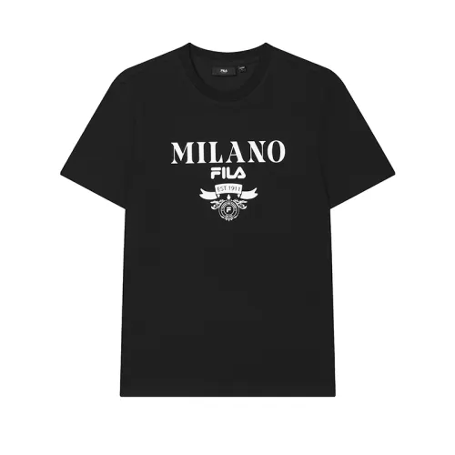 FILA MILANO T Shirt Men's Jet Black