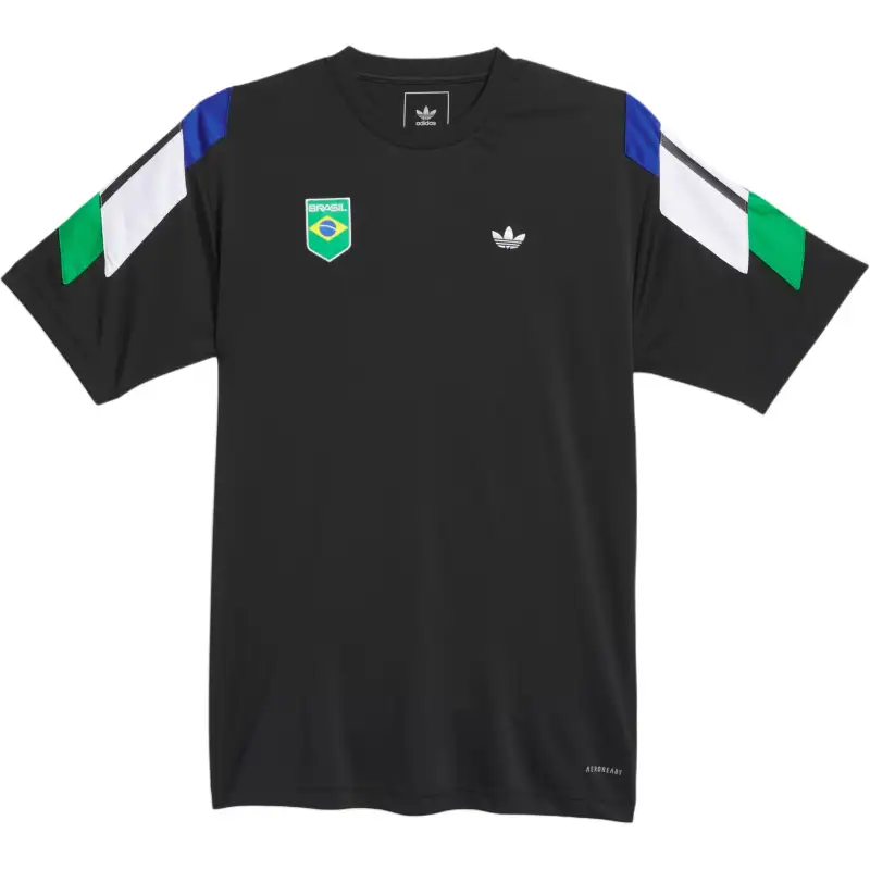 Adidas Originals BRASIL POWER Of THREE JERSEY T Shirt Men's Black