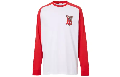 Burberry Sweatshirts Men's White Crew Neck Moderate Regular