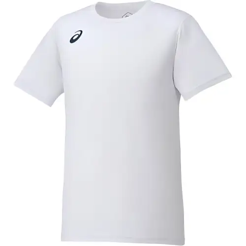 ASICS T Shirts Men's White Crew Neck Moderate