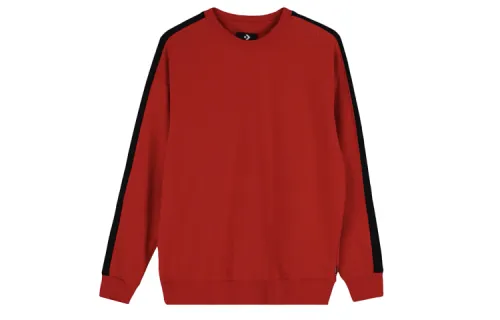 Converse Sweatshirts Men's Red Crew Neck Moderate Regular