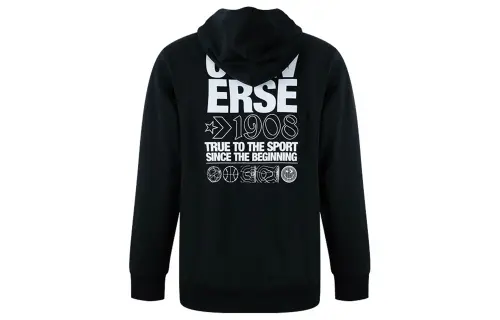 Converse Sweatshirts Men's Black Hooded Moderate Regular