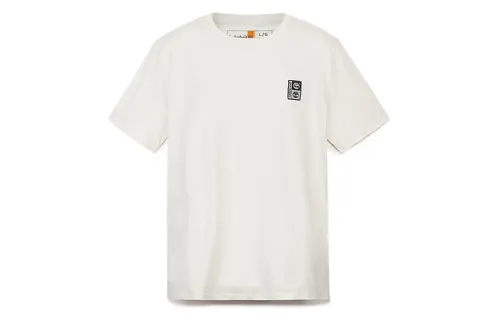 Timberland T Shirts Unisex Vintage White Crew Neck Moderate Straight Fit