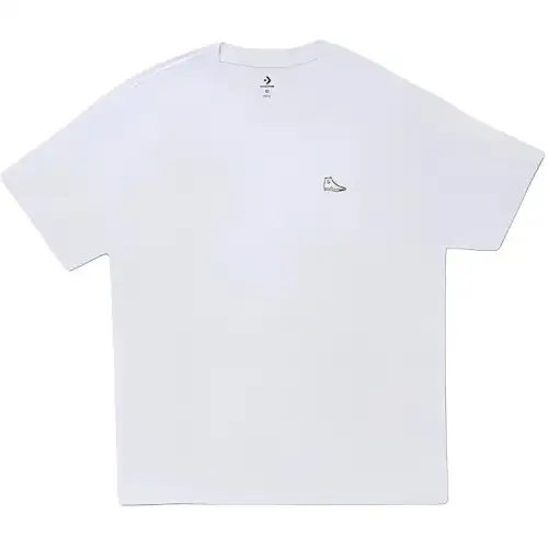 Converse T Shirts Unisex White Crew Neck Moderate