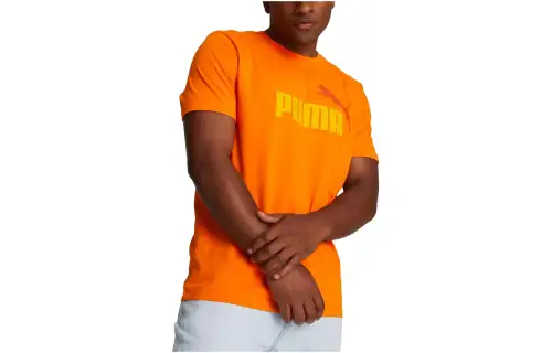 PUMA T Shirts Men's Saffron Crew Neck Moderate Straight Fit