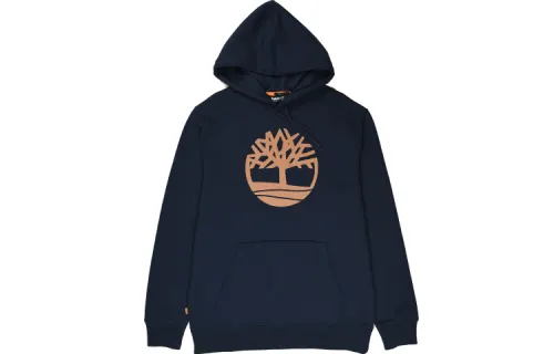Timberland Sweatshirts Men's Dark Royal Blue Hooded Thickened Regular