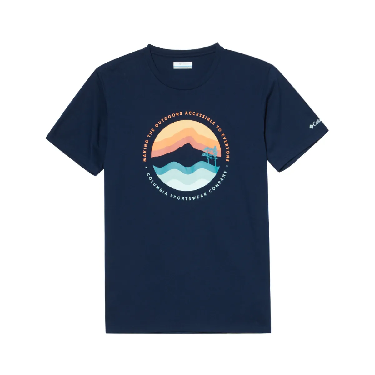 Columbia T Shirt Unisex Navy Blue