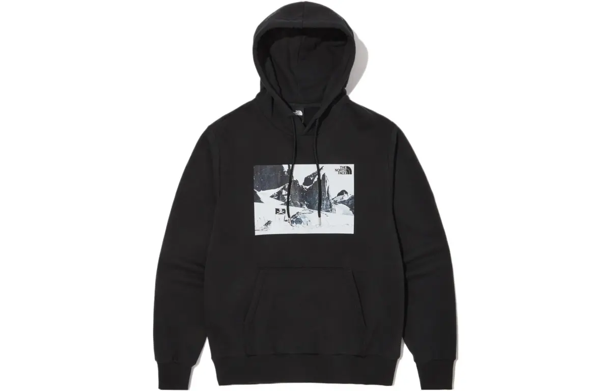 THE NORTH FACE Sweatshirts Unisex Black Hooded Moderate Regular