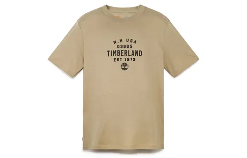 Timberland T Shirts Unisex Liquorice Yellow Crew Neck Moderate Straight Fit