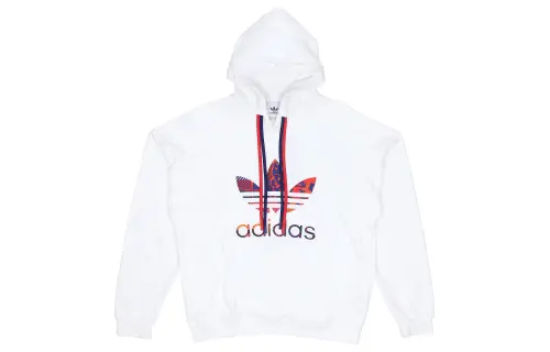 Adidas Originals Sweatshirts Men's White Hooded Moderate Regular