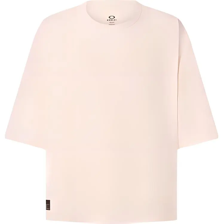Oakley T Shirts Men's Ecru Crew Neck Moderate Straight Fit